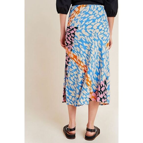 Anthropologie Corey Lynn Calter Bias Midi Skirt M - Picture 3 of 12